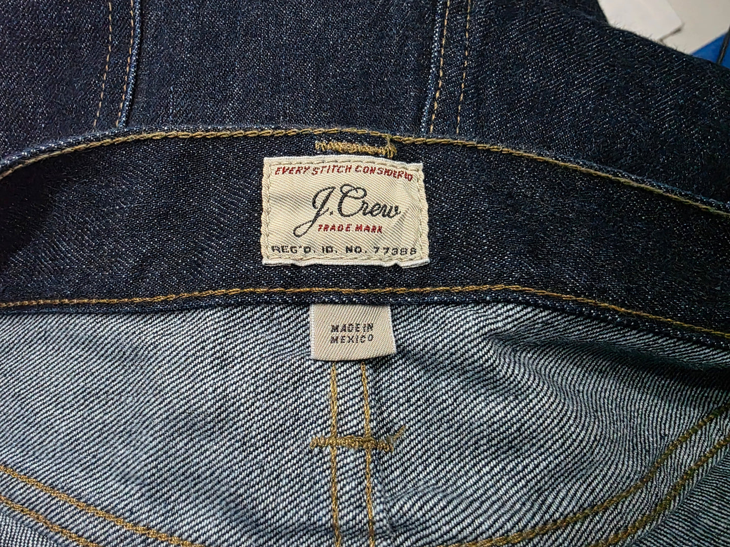 Pantalon Recto J Crew 33x30 Azul (Usado)