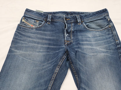 Pantalon Recto Diesel 34x32 Azul (Usado)