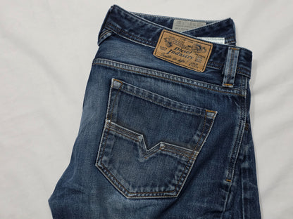 Pantalon Recto Diesel 34x32 Azul (Usado)