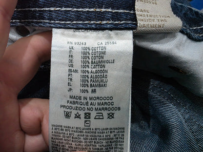 Pantalon Recto Diesel 34x32 Azul (Usado)
