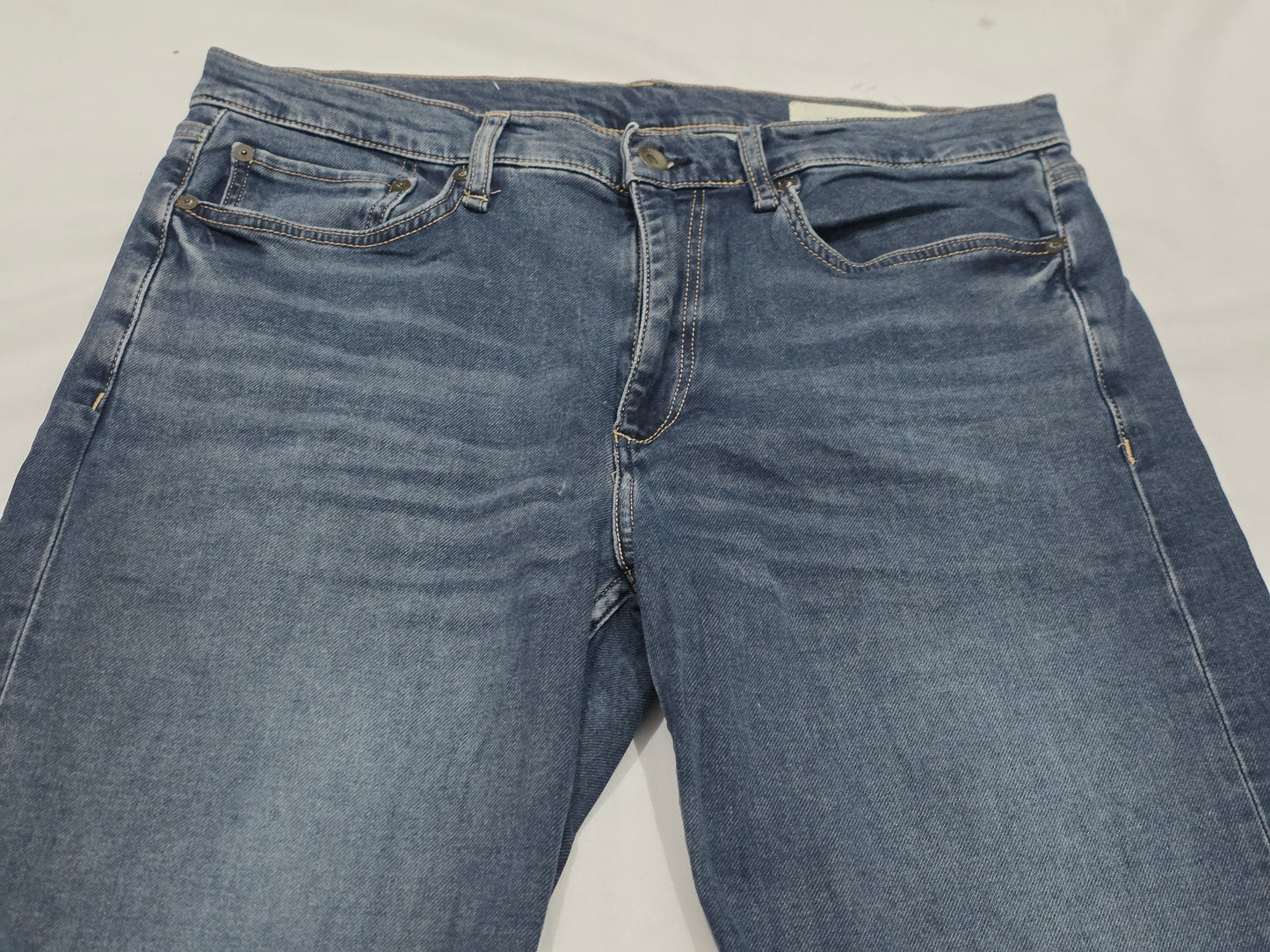 Pantalon Slimfit Rag And Bone 34x32 Azul (Usado)