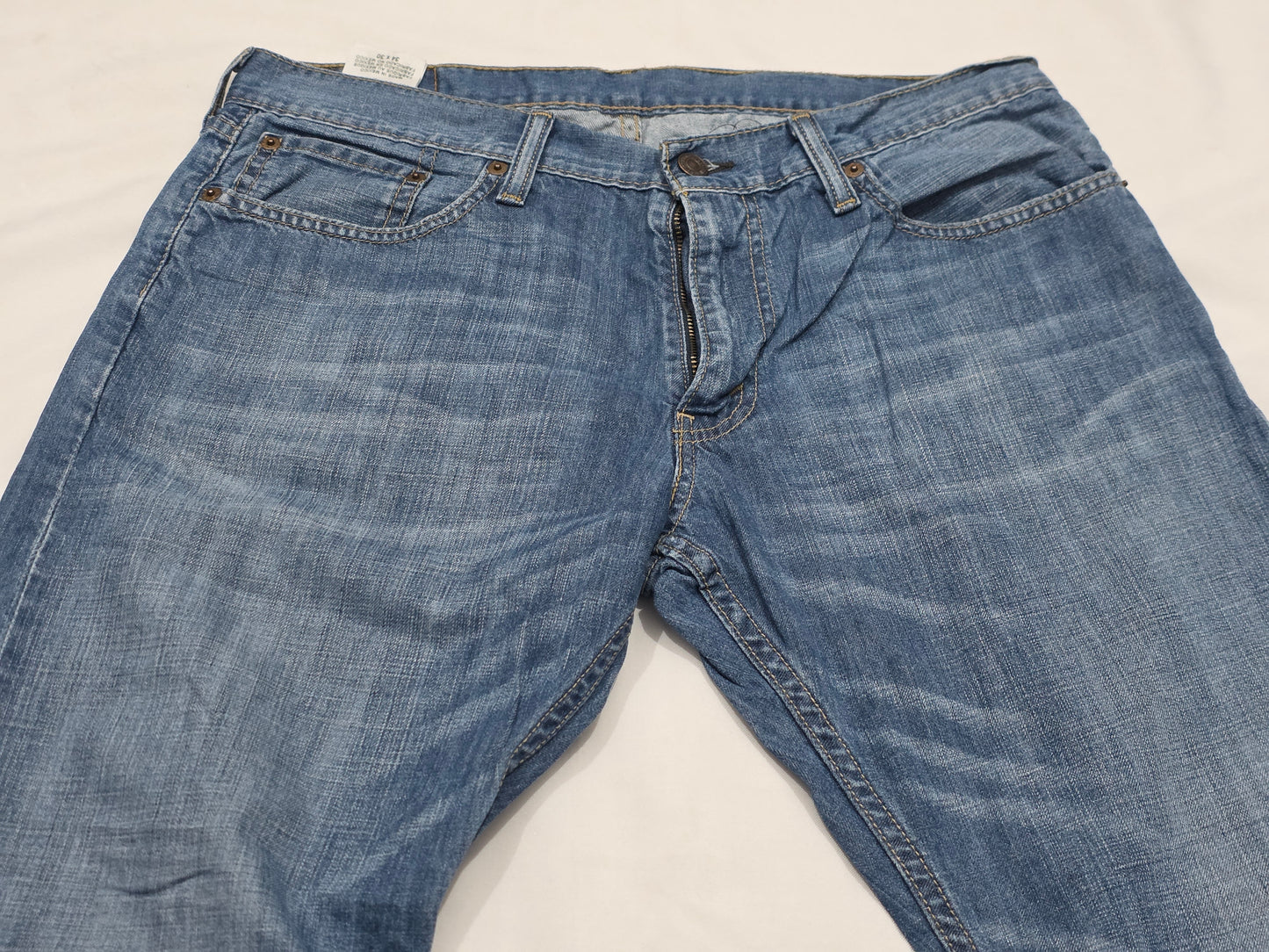 Pantalon Recto Levis 514 34x30 Azul (Usado)