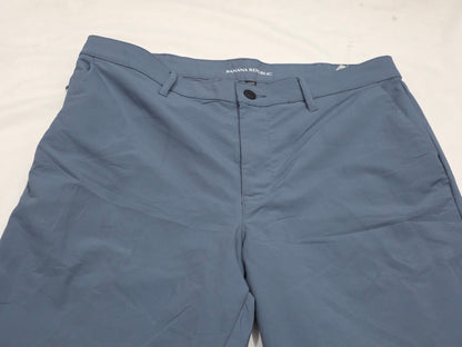 Pantalon Slim Fit Banana Republic 34x32 Azul Metalico (Usado)