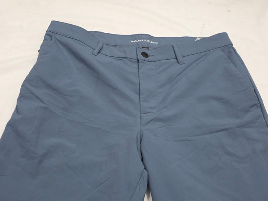 Pantalon Slim Fit Banana Republic 34x32 Azul Metalico (Usado)