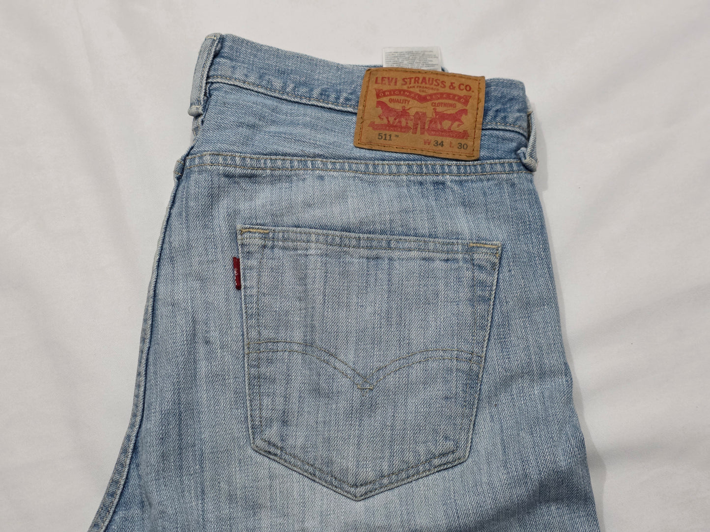 Pantalon Slimfit Levis 511 34x30 Azul Claro (Usado)