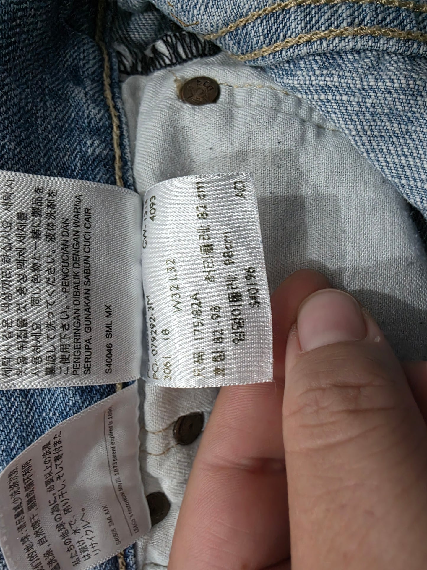 Pantalon Slimfit Levis 511 34x30 Azul Claro (Usado)