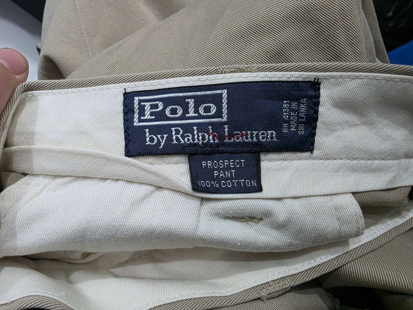 Pantalon Prospect Pant Recto Ralph Lauren 36x34 Cafe (Usado)