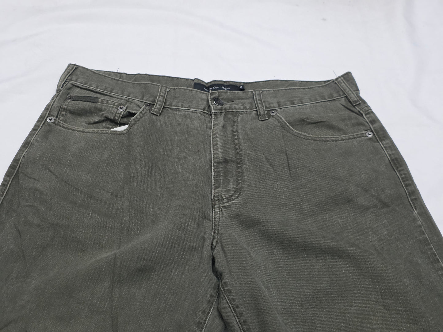 Pantalon Calvin Klein 36 Verde (Usado)