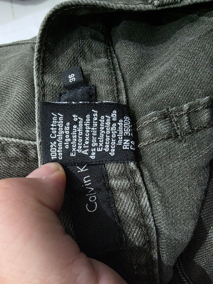 Pantalon Calvin Klein 36 Verde (Usado)