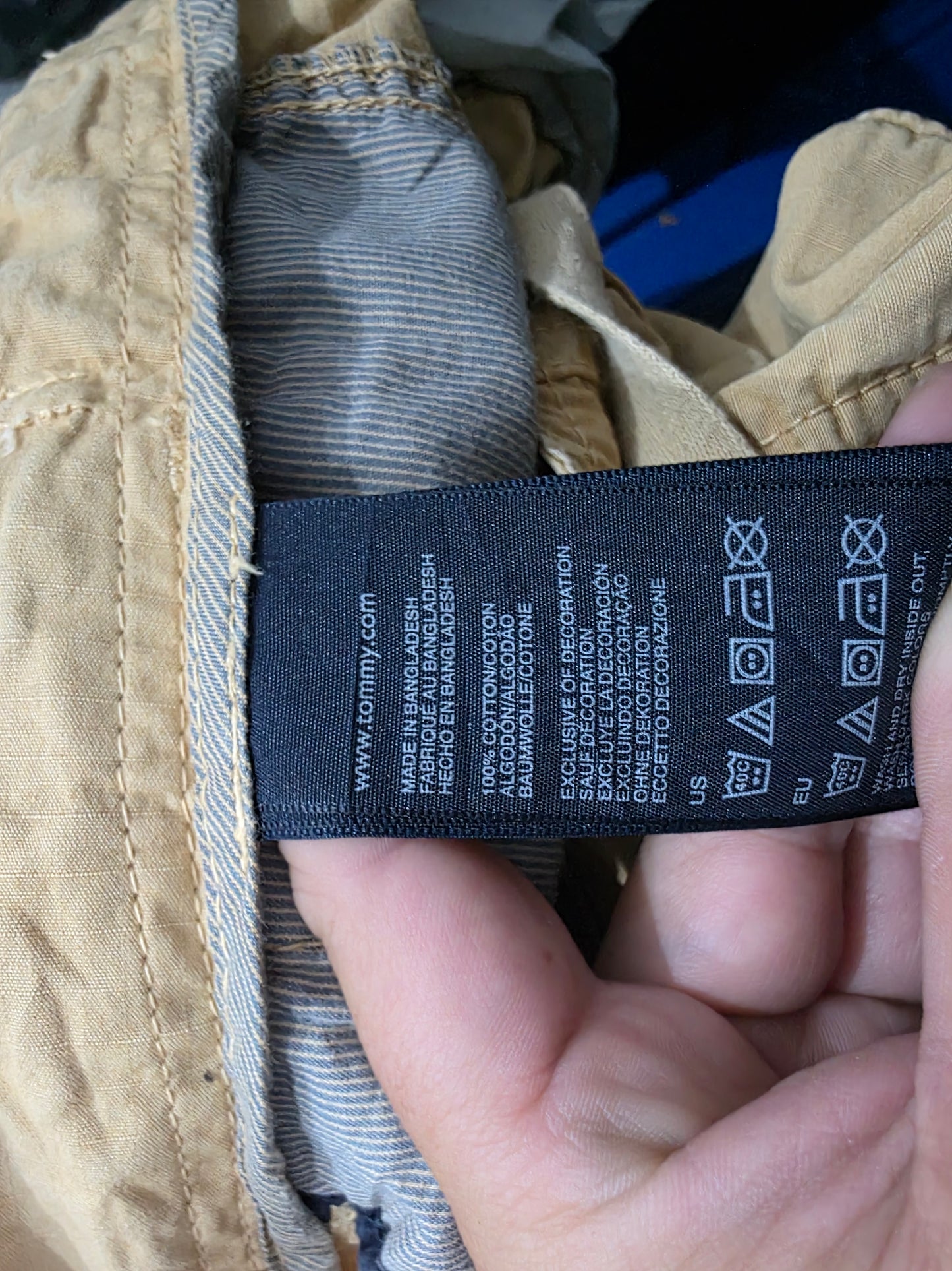 Pantalon Recto Tommy Hilfiger 36x30 Cafe (Usado)