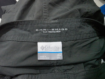 Pantalon Convertible Omni Shade Columbia 38 Verde (Usado)