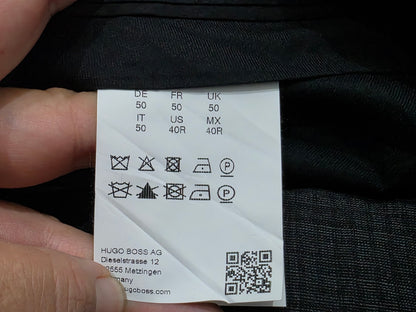 Pantalon Hugo Boss 40r Gris Cuadros (Usado)