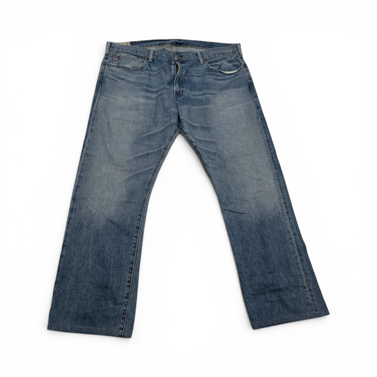Pantalon Recto Relaxed Ralph Lauren 40x32 Azul (Usado)
