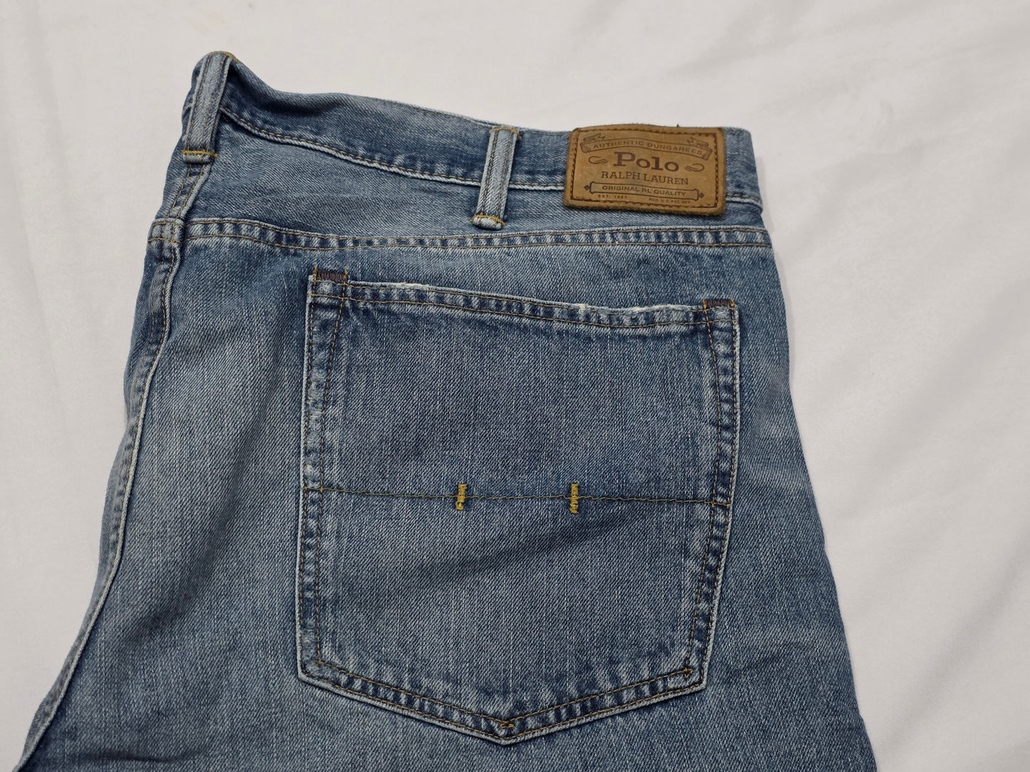 Pantalon Recto Relaxed Ralph Lauren 40x32 Azul (Usado)