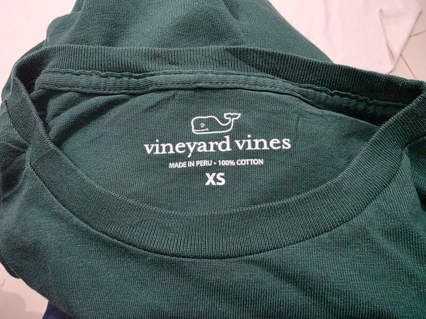 Playera Manga Larga Vineyard Vines Xchico Xs Verde (Usado)