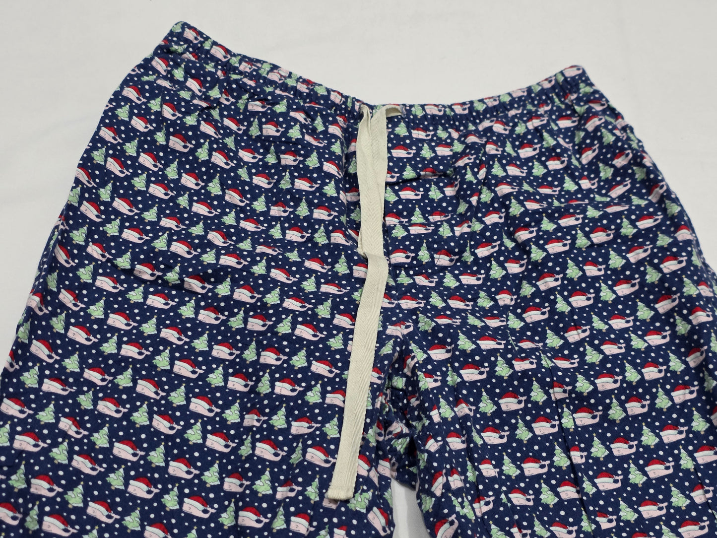Pantalon Pijama Vineyard Vines Navidad Xchico Xs Azul (Usado)