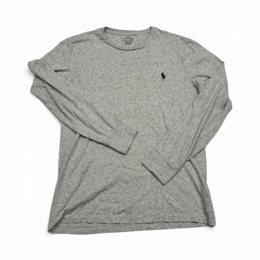 Playera Manga Larga Ralph Lauren Chica S Gris (Usado)