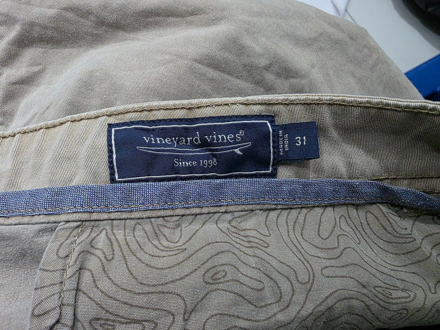 Bermuda Vineyard Vines Talla 31 Cafe (Usado)