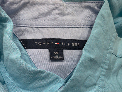 Camisa Manga Corta Tommy Hilfiger Chica S Azul Agua (Usado)