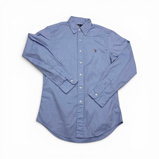 Camisa Slimfit Ralph Lauren Chico S Azul Pony Colores (Usado)