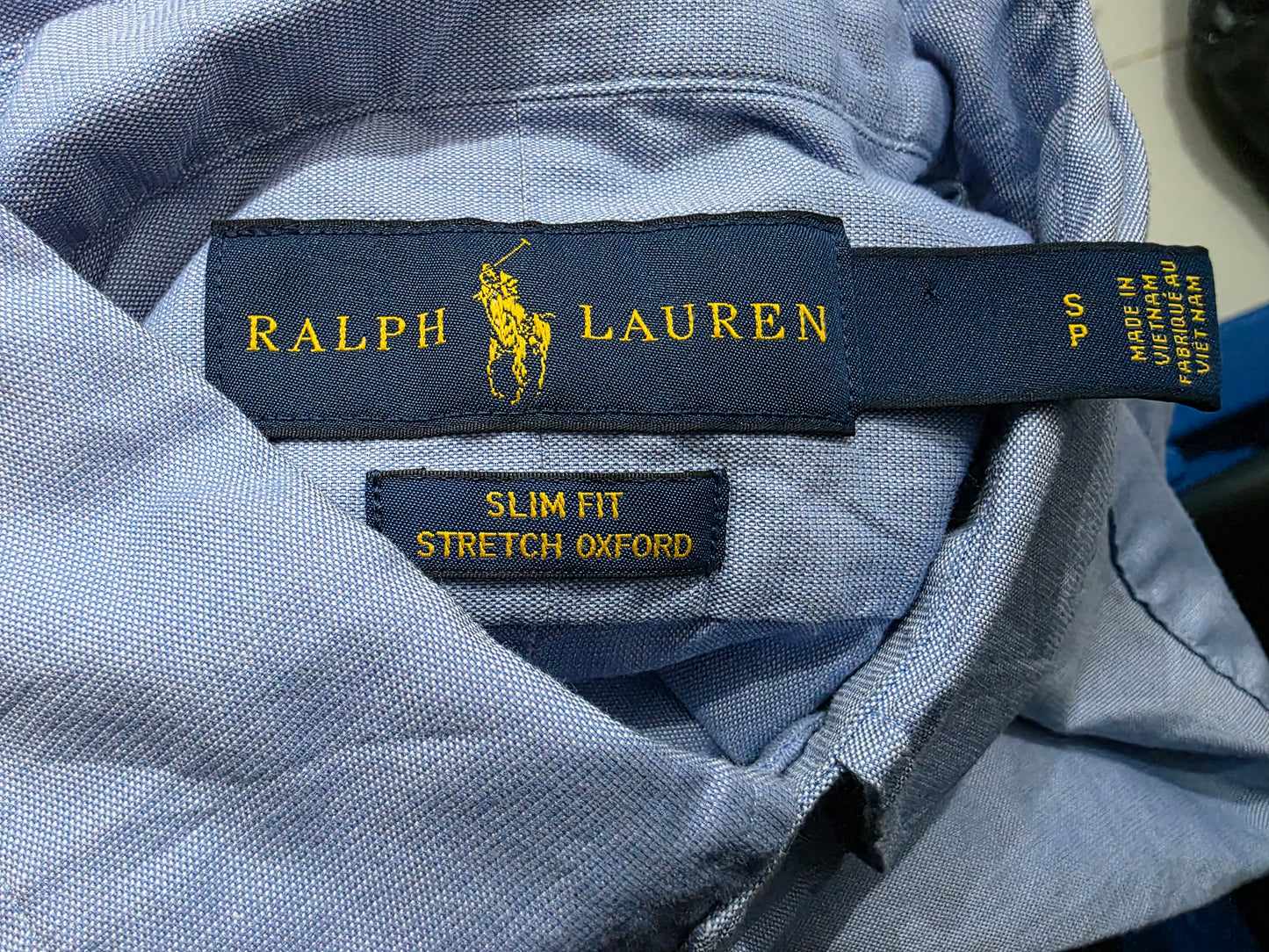 Camisa Slimfit Ralph Lauren Chico S Azul Pony Colores (Usado)