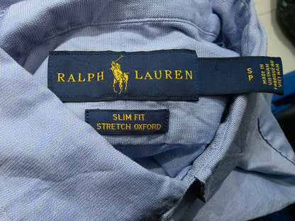 Camisa Slimfit Ralph Lauren Chico S Azul Pony Colores (Usado)