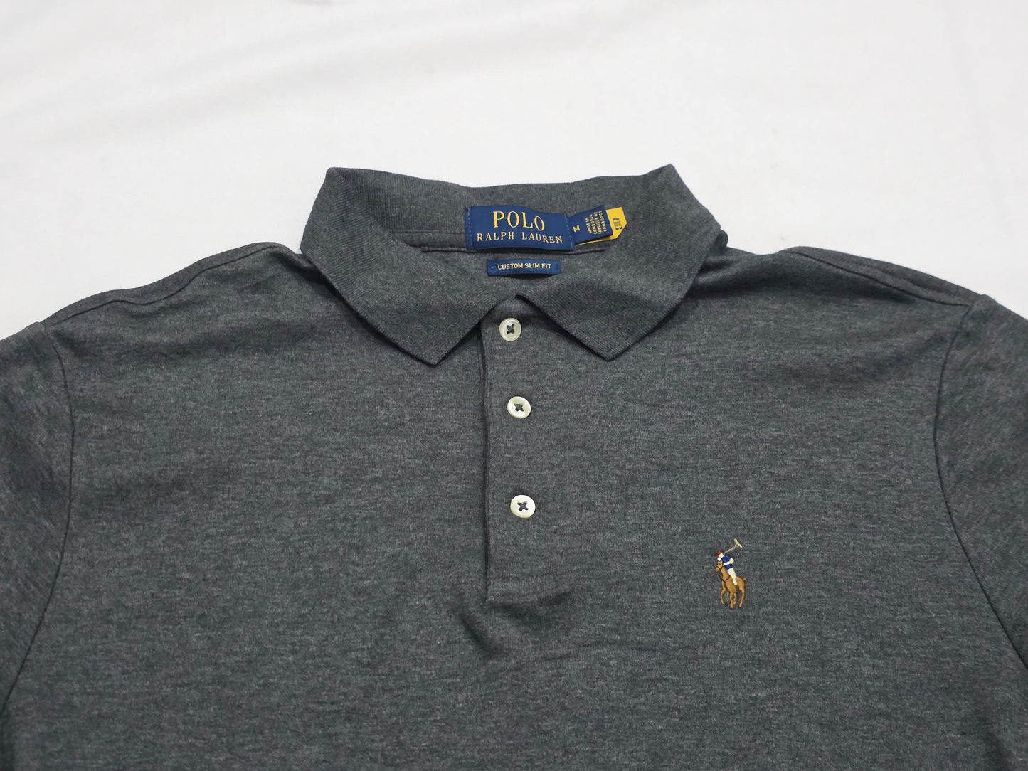 Playera Polo Ralph Lauren Mediana M Gris (Usado)