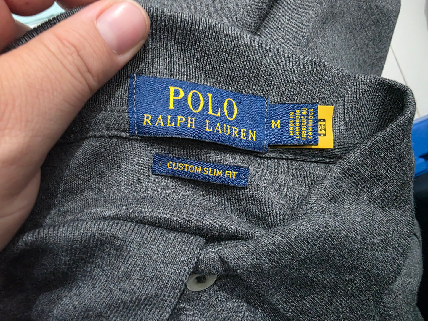 Playera Polo Ralph Lauren Mediana M Gris (Usado)