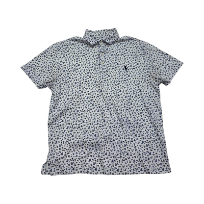 Playera Polo Ralph Lauren Mediana M Blanca Flores (Usado)