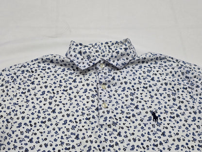 Playera Polo Ralph Lauren Mediana M Blanca Flores (Usado)