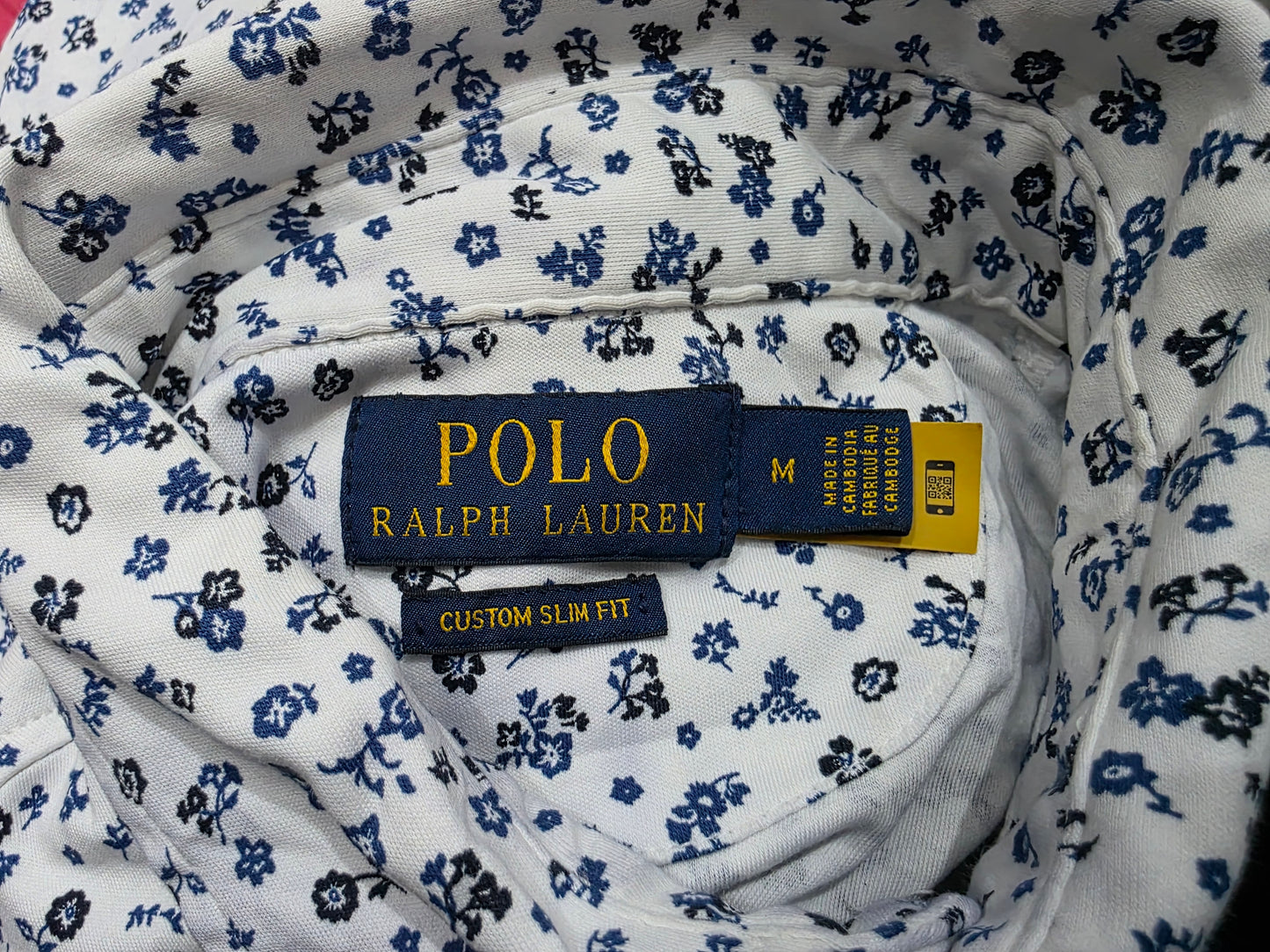 Playera Polo Ralph Lauren Mediana M Blanca Flores (Usado)