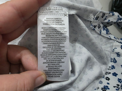 Playera Polo Ralph Lauren Mediana M Blanca Flores (Usado)