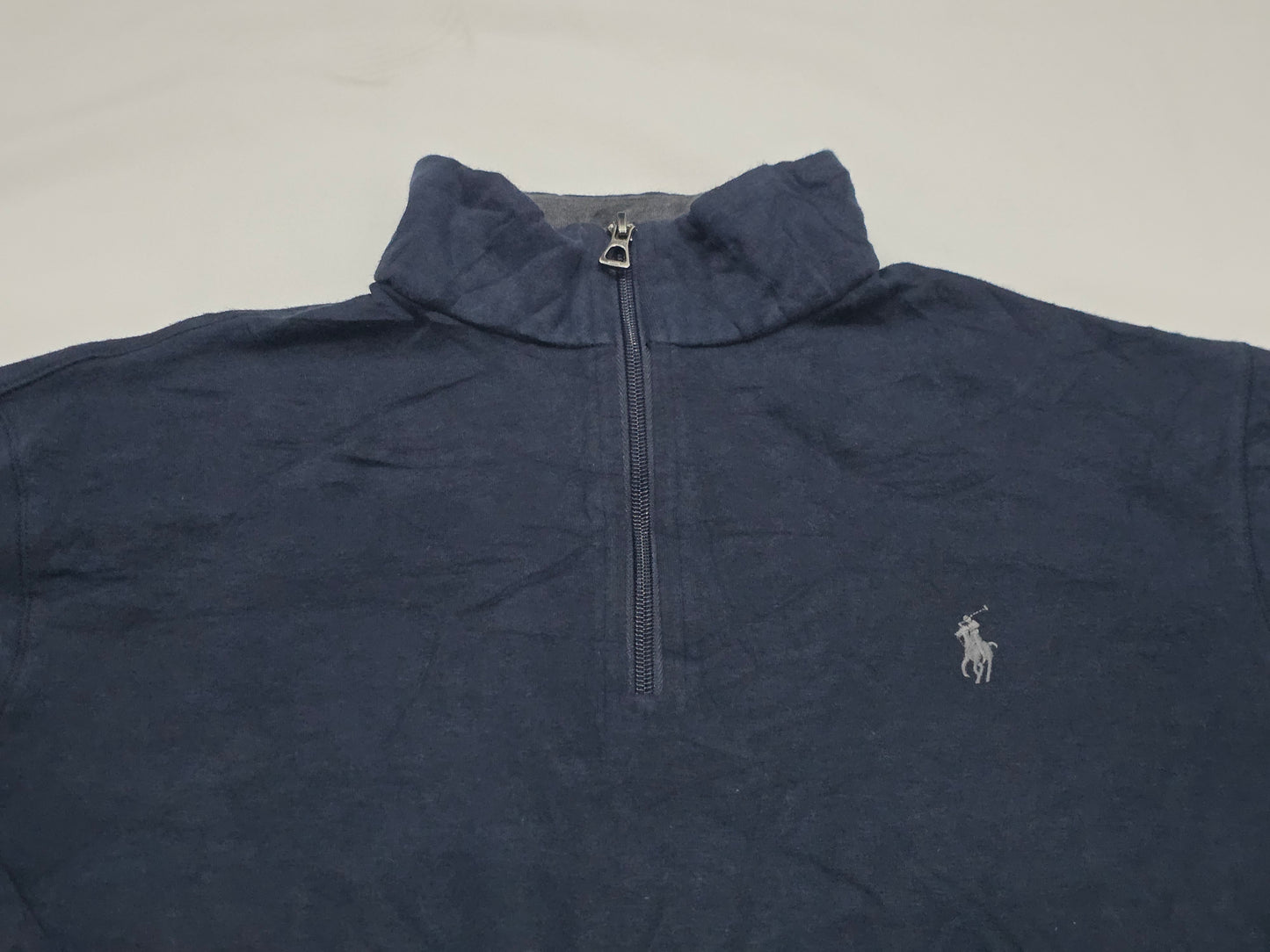 Sueter Ralph Lauren Mediana M Azul Pony Gris (Usado)