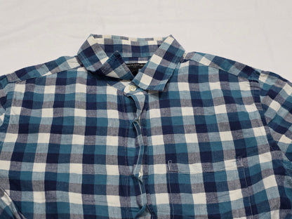 Camisa Banana Republic Mediana M Cuadro Azul Y Blanco (Usado)