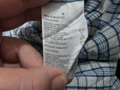 Camisa Nautica Mediana M Cuadro Blanco Azul (Usado)