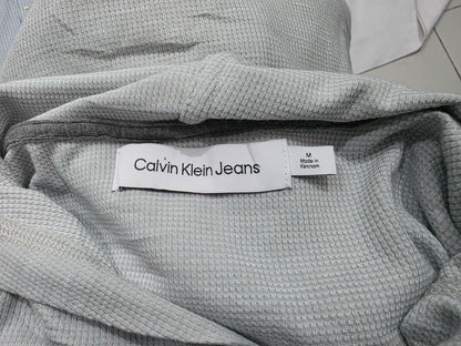 Playera Con Gorro Calvin Klein Mediana M Gris (NUEVO)