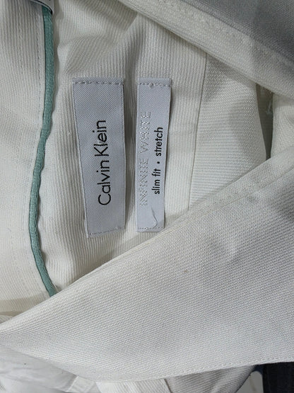 Camisa Infinito White Slimfit Calvinklein Medianam Blanca (Usado)