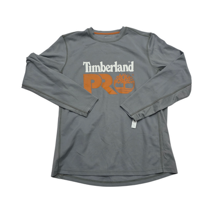 Playera Manga Larga Timberlad Mediana M Gris (Usado)