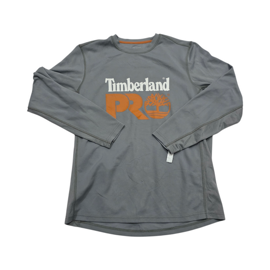 Playera Manga Larga Timberlad Mediana M Gris (Usado)