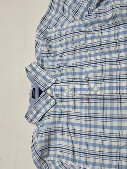 Camisa Manga Corta Tommy Hilfiger Mediana M Azul (Usado)