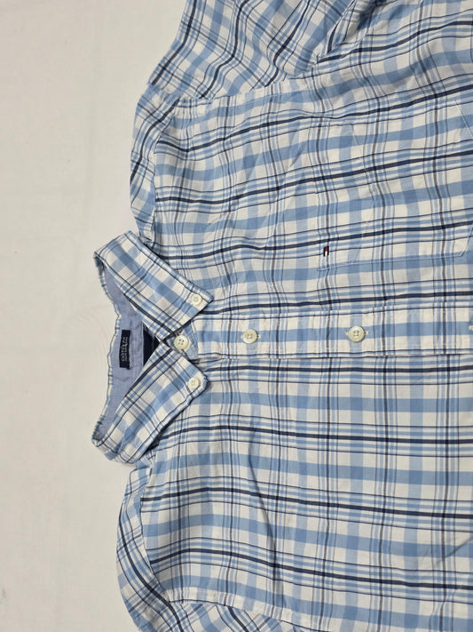 Camisa Manga Corta Tommy Hilfiger Mediana M Azul (Usado)
