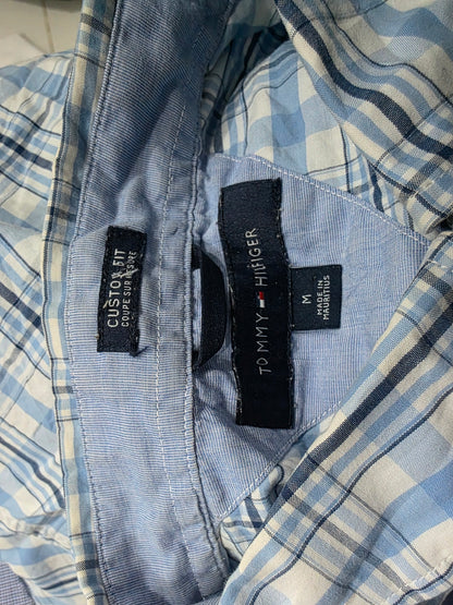 Camisa Manga Corta Tommy Hilfiger Mediana M Azul (Usado)