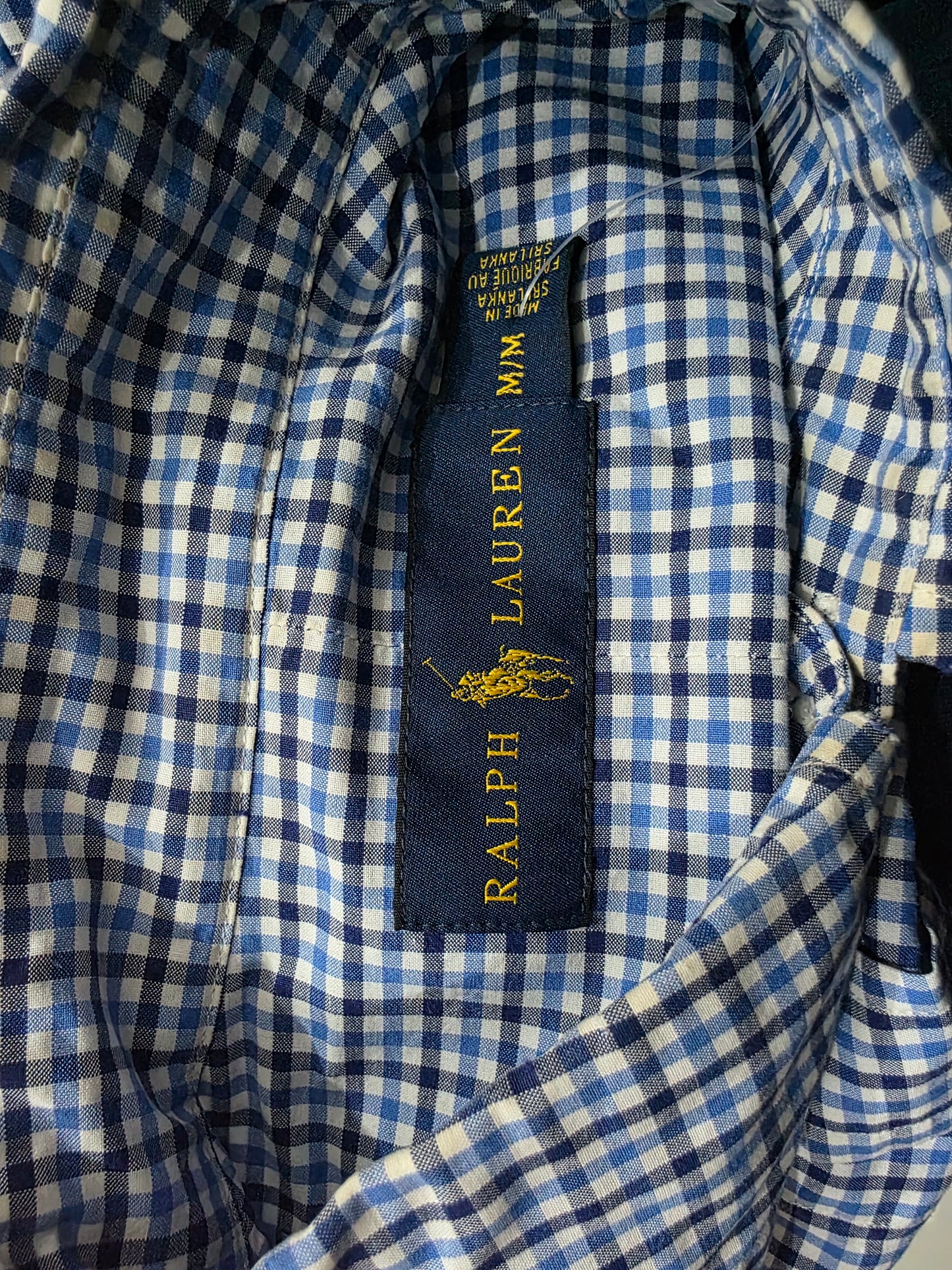 Camisa Ralph Lauren Mediana M Cuadro Azul (Usado)