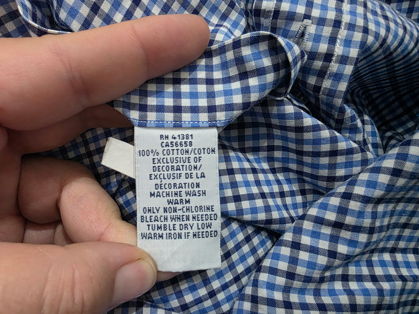 Camisa Ralph Lauren Mediana M Cuadro Azul (Usado)