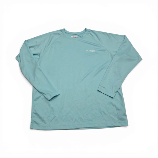Playera Manga Larga Columbia Grande L Azul (Usado)
