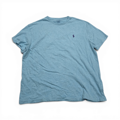 Playera Ralph Lauren Grande L Azul Pony Morado (Usado)