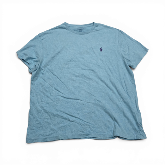 Playera Ralph Lauren Grande L Azul Pony Morado (Usado)
