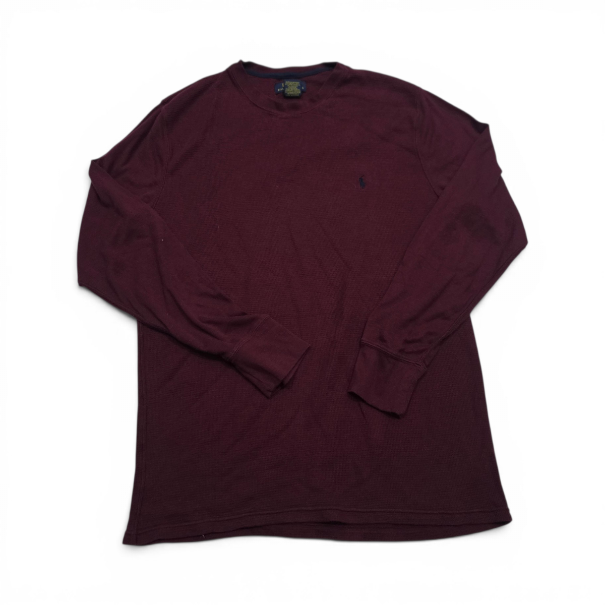 Playera Manga Larga Ralph Lauren Grande L Vino Pony Azul (Usado)