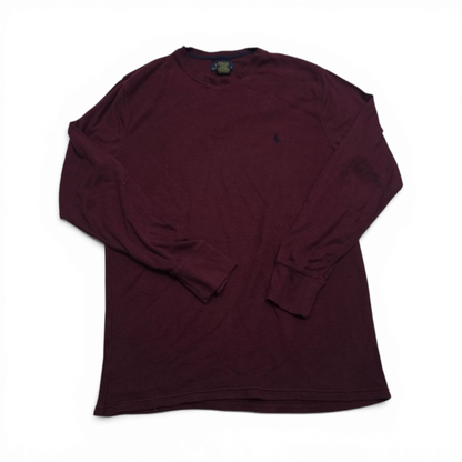 Playera Manga Larga Ralph Lauren Grande L Vino Pony Azul (Usado)