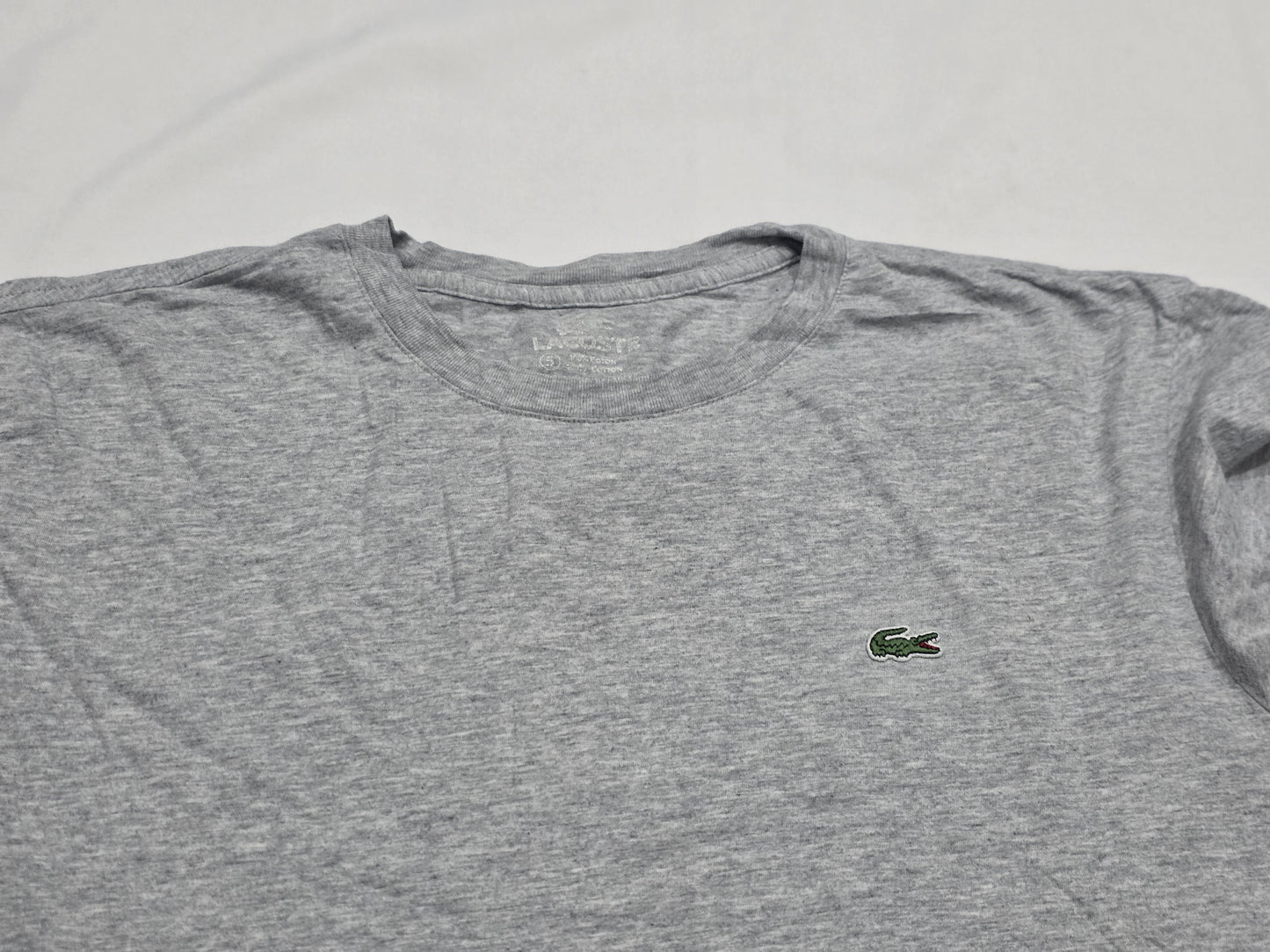 Playera Lacoste Grande L Gris (Usado)